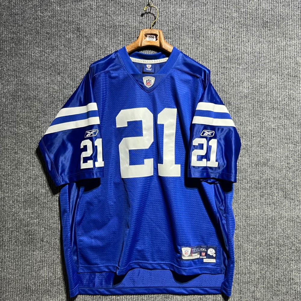 Vintage Reebok Jersey Mens 2XL Blue Indianapolis Colts Bob Sanders NFL 21